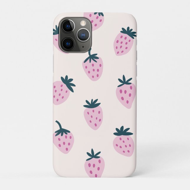 Erdbeeren rosa Case-Mate iPhone hülle (Rückseite)
