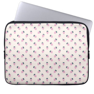 Erdbeeren rosa laptopschutzhülle