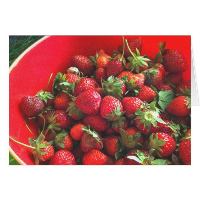 Erdbeeren Rotes Foto (Vorderseite (Horizontal))