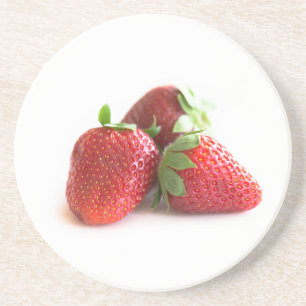 Erdbeeren Sandstein Untersetzer