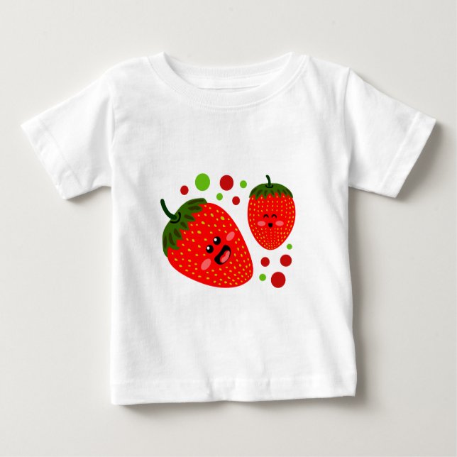 Erdbeeren Säugling T - Shirt (Vorderseite)