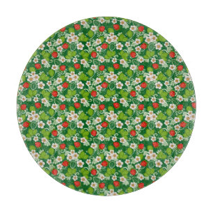 Erdbeeren Schneidebrett