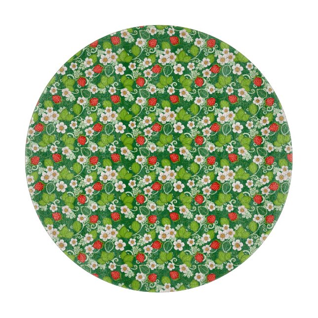 Erdbeeren Schneidebrett (Vorderseite)