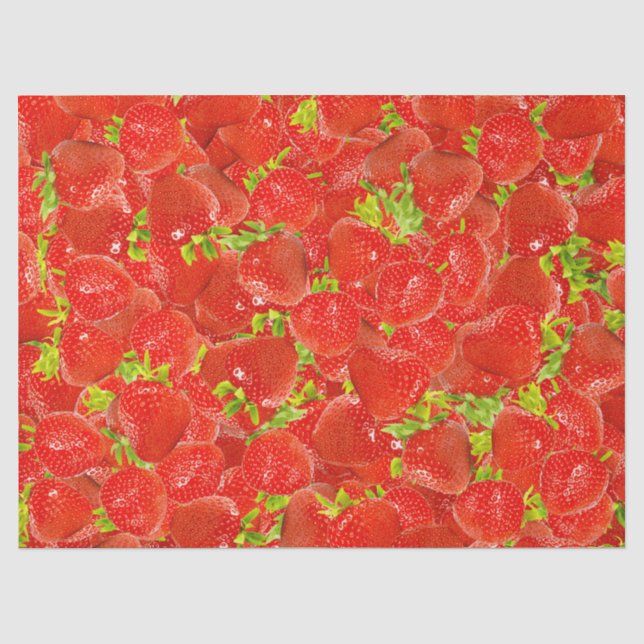 Erdbeeren Seidenpapier (Vorderseite)