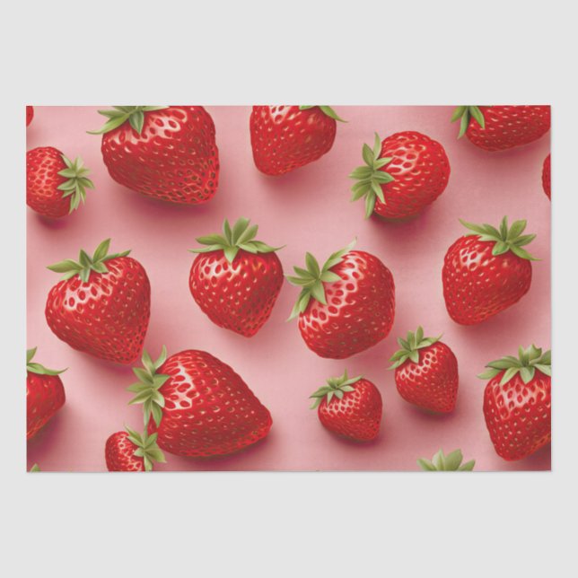 Erdbeeren Seidenpapier (Vorderseite)