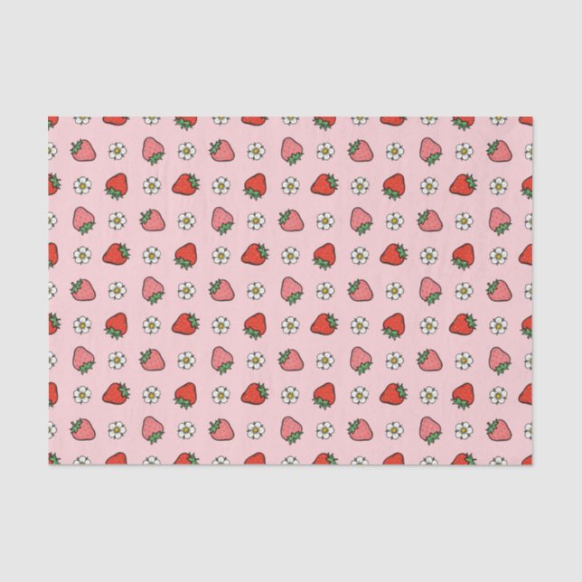 Erdbeeren Seidenpapier (Vorderseite)
