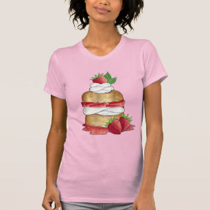 Erdbeeren Shortcake Cake Dessert Erdbeeren T-Shirt