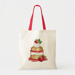 Erdbeeren Shortcake Cake Dessert Erdbeeren Tragetasche