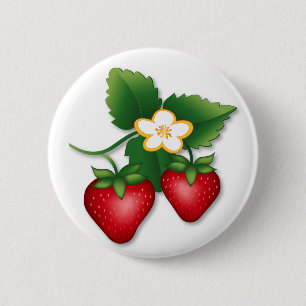 Erdbeeren sind die Berry Best Button