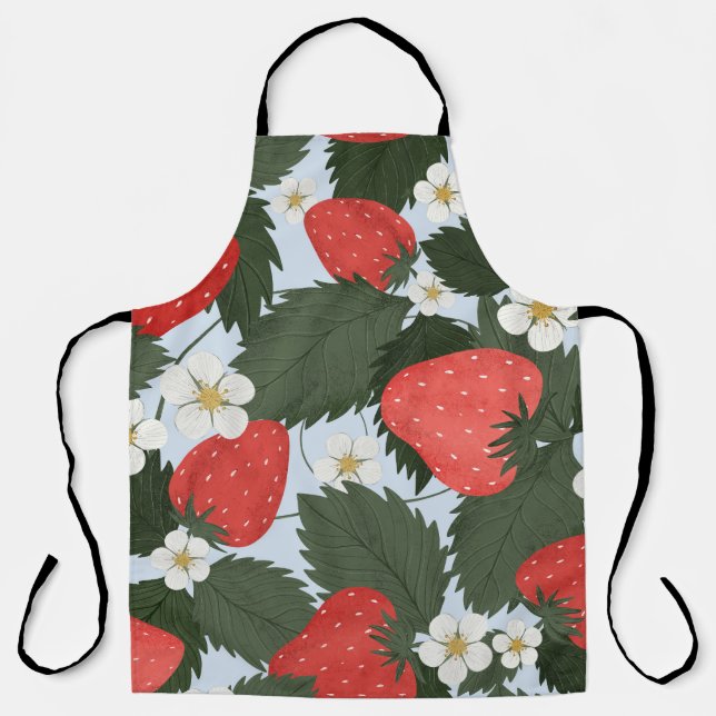 Erdbeeren: Sommerfrucht Musterdesign. Schürze (Vorderseite)