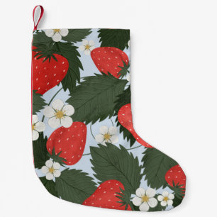 Erdbeeren: Sommerkulturdesign. Kleiner Weihnachtsstrumpf