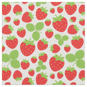 Erdbeeren Stoff