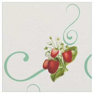 Erdbeeren Stoff