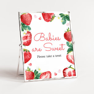Erdbeeren süße Babys sind süß Poster
