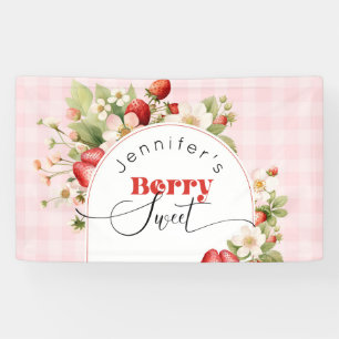 Erdbeeren süße Geburtstagsfeier Banner