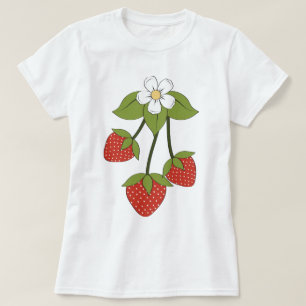 Erdbeeren - T - Shirt für Frauen