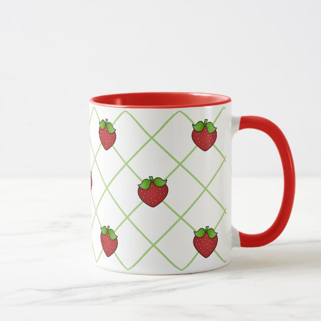Erdbeeren-Tasse Tasse (Rechts)