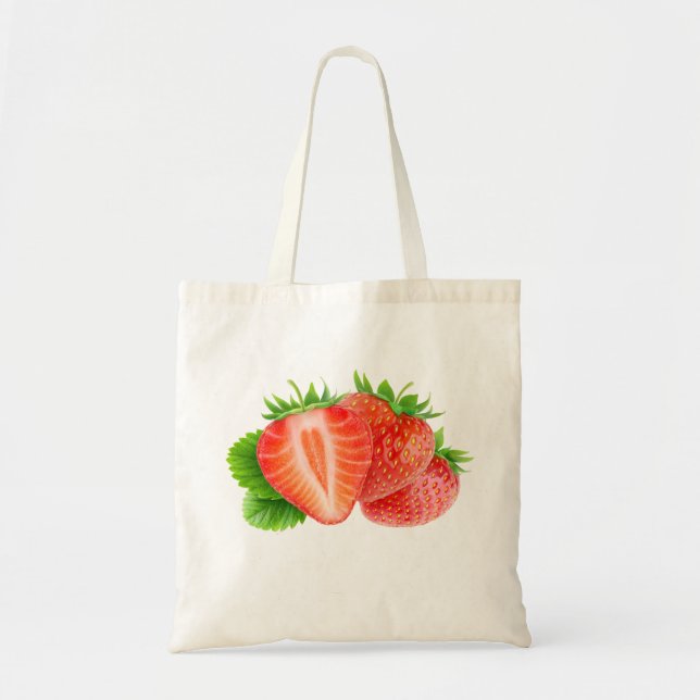 Erdbeeren Tragetasche (Vorne)