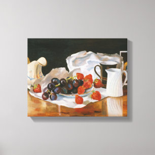 Erdbeeren u. Creme 2004 Leinwanddruck