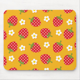 Erdbeeren und Blume Mousepad