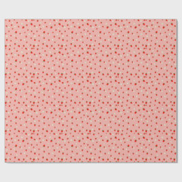 Erdbeeren und Blume Muster Geschenkpapier