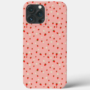 Erdbeeren und Blumen Case-Mate iPhone Hülle