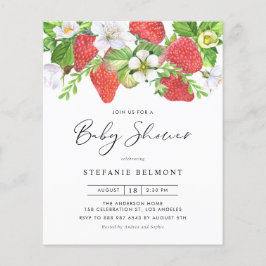 Erdbeeren und Blüten Sommerdusche