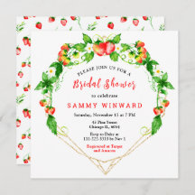 Erdbeeren und Brautparty aus Milcherzeugnissen