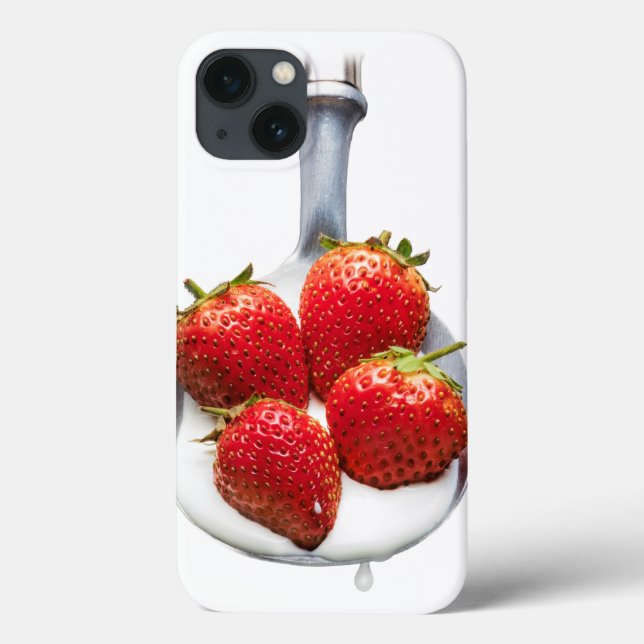 Erdbeeren und Creme Case-Mate iPhone Hülle (Rückseite)