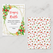 Erdbeeren und Daisies Baby Duwer Diaper Raffle