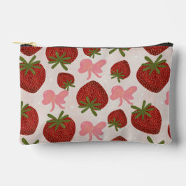 Erdbeeren und Schleifen-Tasche Zubehörtasche