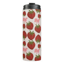 Erdbeeren und Schleifen Thermal Tumbler