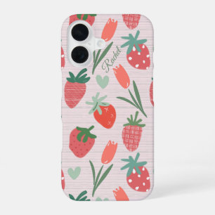 Erdbeeren und Tulpen iPhone / iPad-Hülle 16 Hülle