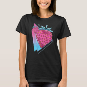 Erdbeeren Vaporwave Red Berry Summer Frucht Stra T-Shirt