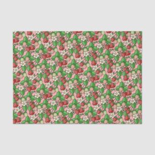 Erdbeeren-Vine-Muster-Gewebe Seidenpapier
