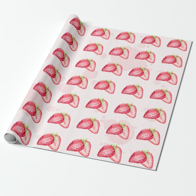 Erdbeeren Wrapping Paper! Berry Sweet! Geschenkpapier (Ungerollt)
