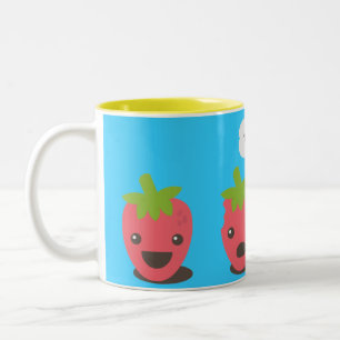 Erdbeeren (WTF?) Zweifarbige Tasse