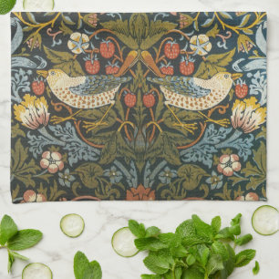 Erdbeerendiebe William Morris Antik-Muster Handtuch