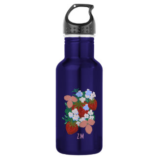 Erdbeerernte Edelstahlflasche