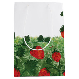 Erdbeerfeld Mittlere Geschenktüte
