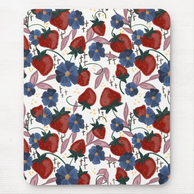 Erdbeerfelder  mousepad (Vorne)