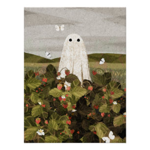 Erdbeerfelder Poster