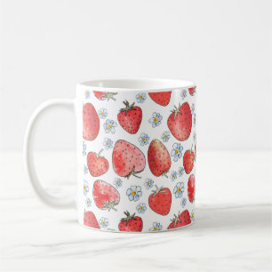Erdbeerfelder: Sommerfrischheit Kaffeetasse