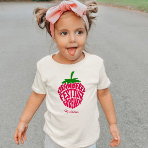 Erdbeerfestival Forever Cute Anpassbar Baby T-shirt