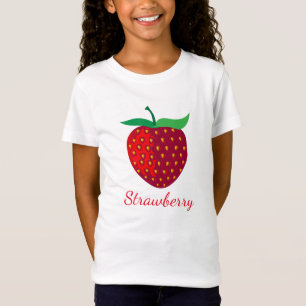 Erdbeerfrucht auf Mädchen verurteilen Jersey-T - T-Shirt