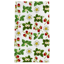 Erdbeerfrucht mit Blumen-Geschenk-Tasche Kleine Geschenktüte