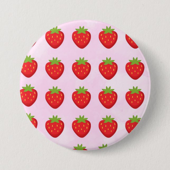 Erdbeergarten Button (Vorderseite)