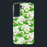 Erdbeergarten Samsung Galaxy Hülle<br><div class="desc">Ich malte Erdbeeren-Pflanze mit Aquarellen und machte dieses Muster aus meinem Gemälde.</div>