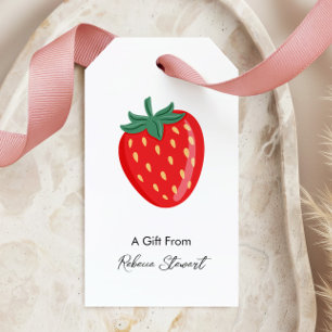 Erdbeergeschenk-Anhänger personalisiert für jeden Geschenkanhänger