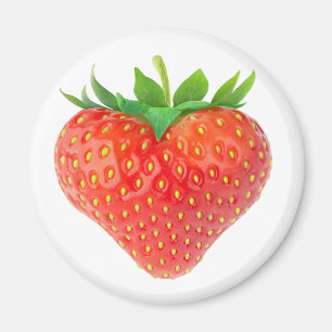Erdbeerherz Magnet